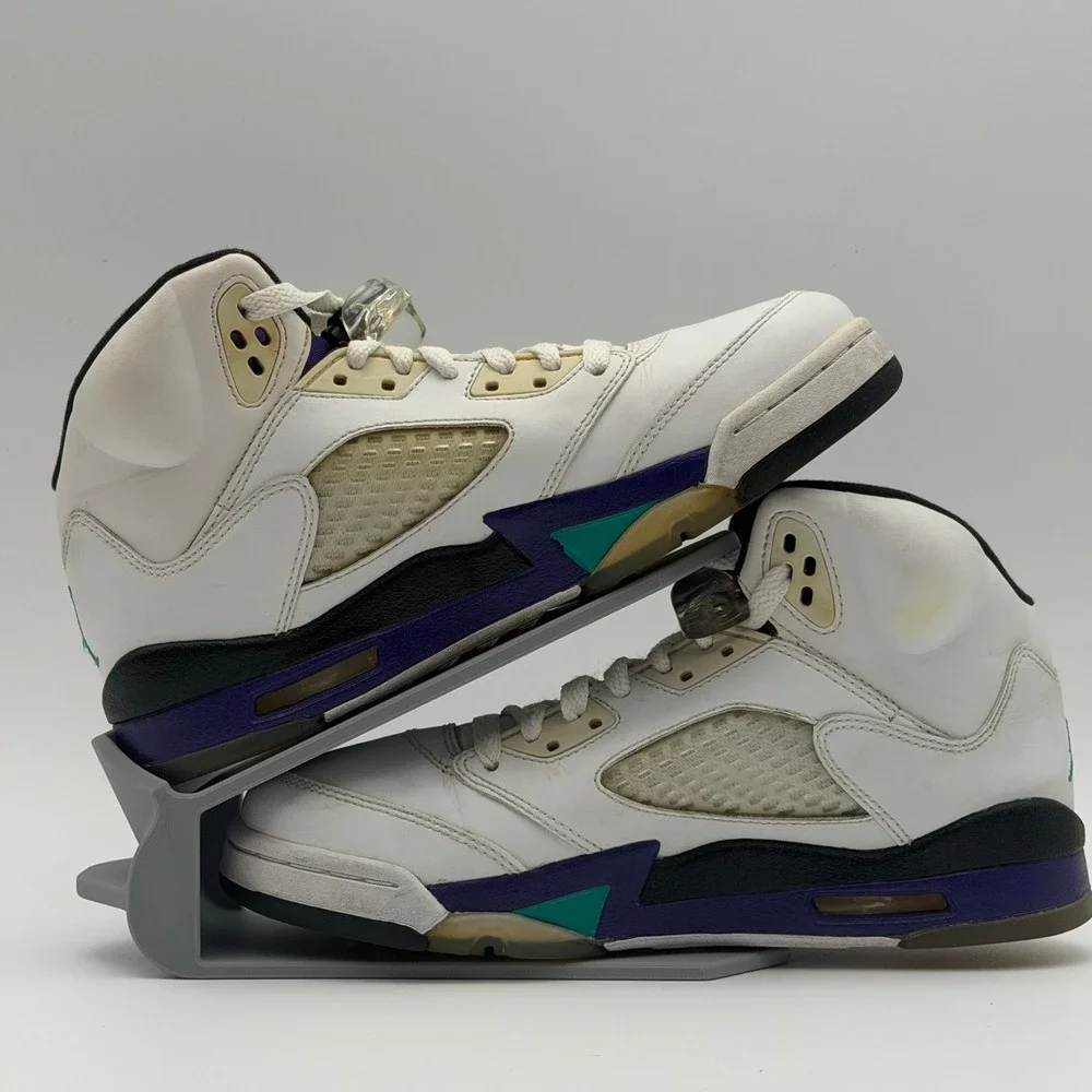 Jordan 5 Retro Grape White New Emerald Grape Ice 440888-108 5.5Y